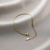 Pulseira Yunyao Inoxidável Mais Vendida Internacionalmente em Aço Titânio para Mulheres com Trevo de Cinco Folhas e Incrustação de Diamante, Personalidade Estilo Ins, Galvanoplastia a Vácuo 18K