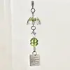 Carrillón de Viento Trébol de Cuatro Hojas Funda para Teléfono Colgante Bolso Accesorio para Cámara Llavero Versátil Trébol de la Suerte Ins Nicho