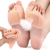 Chanclas separador de dedos para juanetes pinza para pie solapamiento de dedos hueso del dedo gordo del pie almohadilla antiabrasión para antepié ortesis para uso diurno y nocturno