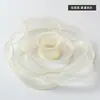 Cinta de Hilo de Cola de Pez con Borde Dorado de 4 cm Hilo de Poliéster Ramo de Flores Pastel Floral Caja de Regalo Cinta de Lazo DIY