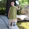 Vestido Qipao Hanfu Estilo Chino para Niñas, Nuevo Vestido Mejorado Estilo Chino para Niños, Vestido de Princesa, Traje Tang de Verano, Versión Delgada