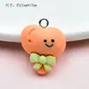 Colgante de llavero de resina simulación lindo estrellas y luna nubes arcoíris helado accesorios de joyería hechos a mano DIY
