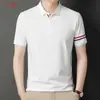 Camisa Polo de Alta Gama para Hombre, Manga Corta, Cuello Campana, Ropa de Negocios para Hombre, Imitación Algodón, Cuello Campana de Verano, Venta al por Mayor de Ropa Premium para Hombre