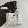 Bolsa simples estilo coreano feminina, nova bolsa de ombro casual da moda, grande capacidade, para trabalho e deslocamento, primavera de 2025