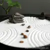 Areia Branca Estilo Japonês Karesansui Paisagismo Pedras Brancas Karesansui Bandeja de Areia Criativa Areia Cosmética de Areia