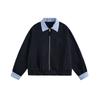 Cattee Novo Produto de Outono Jaqueta Xadrez Patchwork de Cor Contrastante Jaqueta para Homens e Mulheres com Gola Cardigã Casual para Casal Top