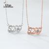 S925 Sterling Silver Smart Heartbeat Colar Feminino Clavícula 520 Pingente Digital Batendo Coração Nicho Dia dos Namorados Fornecimento