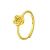 Anillo Nuevo Vintage 2025 Nuevo Chinoiserie Camelia para Mujer Electrochapado en Oro Lujo Accesible de Alta Gama Anillo Versátil