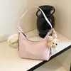 Bolsa Feminina Texturizada de Alto Padrão Transfronteiriça Nova Coleção Primavera 2026 Design de Nicho Simples Bolsa de Ombro ou Axila Bolsa Dumpling