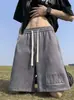 Shorts Casuais Masculinos de Camurça Estampada Estilo Americano Tendência Verão 2026 Nova Chegada Shorts Esportivos Largos Tendência