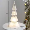 Árbol de Navidad de Cristal de Escritorio Luminoso Adornos Ins Decoración Atmósfera Festiva Fiesta Ventana Regalos de Navidad