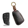 Capa de Chave de Couro Retrô Adequada para Novo Buick Envision Proteção de Couro Elegante Bolsa de Proteção para Chave do Carro Fivela