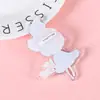 Etiquetas de Nombre Acrílicas de Anime de Dibujos Animados, Insignias para Trabajo Bancario