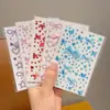 Pegatinas de Diamantes para Maquillaje de Ojos, Pegatinas de Maquillaje para Niños, Pegatinas Faciales, Accesorios Faciales, Pegatinas de Mariposas con Perlas y Diamantes, Pegatinas de Strass para Cejas de Escenario