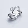 Accesorios japoneses y coreanos para sujetar perlas soporte vacío pendientes sin agujero para la oreja clip triangular para pendientes pasador de seguridad pendientes de perla para mujer