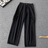 Pantalones vaqueros rectos de pierna ancha para hombre, estilo retro americano, estilo high street, nueva tendencia de moda 2024