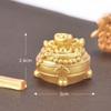 Micro-paisaje fortuna rodando lingote de plata árbol de dinero calabaza diy año nuevo decoraciones doradas accesorios adornos navideños