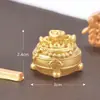 La Riqueza Está Rodando, Micro Paisaje DIY Año Nuevo Accesorios Dorados Lingote Árbol del Dinero Accesorios de Decoración Mini Adornos Pequeños