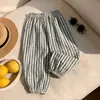 Calças Xadrez Estilo Floresta Anti-Mosquito para Meninas Verão 2026 Novo Modelo Calças de Bebê para Uso ao Ar Livre Calças Cropped Casuais Infantis