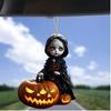 Bolsa de Acrílico com Pingente de Chaveiro Caveira de Cowboy Ocidental Transfronteiriça Etiqueta para Retrovisor de Carro Halloween