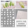 Pegatinas para uñas con diseño de flor blanca en degradado, estilo japonés, 3D, resistentes al agua y con adhesivo.