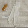 Calcetines Grises Estilo Ballet Suxinaimin para Mujer, Modelos de Primavera y Otoño, Calcetines Largos Ceñidos sin Pies, Versátiles Calcetines Caídos con Borde Enrollado