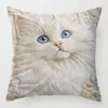 Funda de almohada serie de animales de compañía Amazon transfronteriza para sofá de casa, funda de cojín de felpa corta bordada de imitación al por mayor