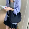 Bolsa de Tecido de Nylon para Mulheres, Grande Capacidade, Novo Estilo, Bolsa de Ombro Transversal Casual e Versátil, Bolsa Tote para o Dia a Dia