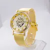 Reloj de cuarzo hueco transparente al por mayor personalizado reloj de cuarzo hueco de moda casual esfera de tres manecillas simple Reloj Reloj de regalo