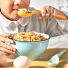 Cuchara de Silicona para Servir Cuchara Pequeña Cuchara Integrada para Ensalada Cuchara para Mezclar Vajilla de Cocina Cuchara de Mesa para Niños Cuchara Pequeña No