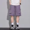 Novos shorts de trabalho masculinos de seda gelada da moda para o verão