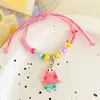 Pulseira Kuromi Infantil Sanrio Meninas Doce Fofa Desenho Animado Feita à Mão Corda de Mão Pequeno Presente Acessórios Delicados