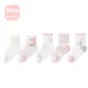 25 Calcetines Infantiles Primavera y Verano Tipo Delgado Calcetines de Malla Calcetines de Algodón para Bebé Caña Media Unisex Calcetines Infantiles Sin Costuras Dibujos Animados