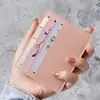 Tarjetero pequeño ultrafino para mujer, tarjetero para autobús, tarjetero portátil de una pieza antidesmagnetización para hombre