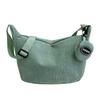 Bolso Cruzado Casual de Pana para Mujer, Bolso de Hombro de Gran Capacidad Estilo Japonés para Viajes Diarios, Bolso Tote Versátil para Estudiantes en Clase