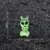 País Transfronterizo Producto Nuevo Micro-Paisaje Creativo Luminoso Figuras de Alienígenas Accesorios de Decoración DIY Mini Adornos de Resina