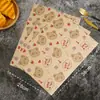 Papel para Envolver Sándwiches, Papel Absorbente de Grasa, Papel a Prueba de Grasa para Hamburguesas, Papel a Prueba de Grasa para Bandejas, Forro para Bandeja de Horneado de Pan, Color Kraft