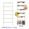 Accesorios para el cabello tejidos artificiales diy bohemios, estante de almacenamiento de pasadores, tapiz de cuerda de algodón, borla, decoración para colgar en la pared del hogar