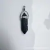 Venda Quente Pedra Natural Cristal Coluna Hexagonal Ametista Olho de Tigre Pedra Pingente Acessórios DIY Joias Atacado Joias