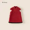 [Felicitaciones de Año Nuevo] Ropa Bangxuan Invierno Niños Estilo Dinastía Han Nacional, Traje para Bebé Niño, Conjunto de Dos Piezas Falda Cheongsam para Niña