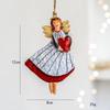 Pingente de sino de natal vintage boneco de neve de ferro velho pingente de sino decoração de árvore de natal pingente enfeite de natal