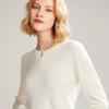Suéter de Cachemira Nuevo Otoño e Invierno 2022 para Mujer Cuello Redondo Color Sólido Camiseta Básica Suéter de Punto de Moda para Mujer Amazon