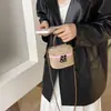 Mini Bolso Caja Estampado de Leopardo Vintage para Mujer Otoño/Invierno 2026 Bolso de Mano Nuevo de Gamuza con Correa de Cadena para el Hombro Bolso Cruzado