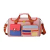 Bolsa de equipaje de viaje para mujer, gran capacidad, separación de seco y húmedo, bolsa de yoga y fitness, sensación de alta gama, bolsa de viaje portátil para distancias cortas para mujer