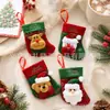 Calcetines de Navidad, Bolsas de Regalo de Navidad, Pequeños Adornos de Calcetín de Navidad, Decoraciones Colgantes para Árbol de Navidad, Bolsas Decorativas