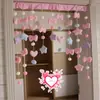 Cortina de Puerta Blanca con Mariposas de Colores Artefacto Decoración de Sala de Bodas Cortina Cortina Roja de Internet Suministros para Arreglo Cortina de Puerta para Habitación de Niña