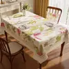 Mantel de PVC estilo americano, rectangular, impermeable, a prueba de aceite, lavable, tapete para mesa de centro, uso doméstico, lujo ligero, mantel de tacto de alta gama