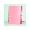 Cuaderno A5 Color PP con Espiral Páginas Interiores Rayadas Cuaderno Espeso de Oficina Premio para Estudiantes Cuaderno con Espiral Impreso Logo