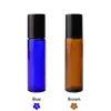 Frasco de óleo essencial cor de chá de 10ml frasco com fundo grosso e conta roll-on cor de chá frasco tubo cor de chá frasco de perfume frasco conta-gotas frasco tubo