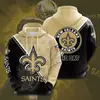 2025 Amazon Transfronterizo Nuevo Sudadera con Capucha para Hombre Estampado Digital 3D NFL Primavera y Otoño Ropa Casual para Hombres y Niños
